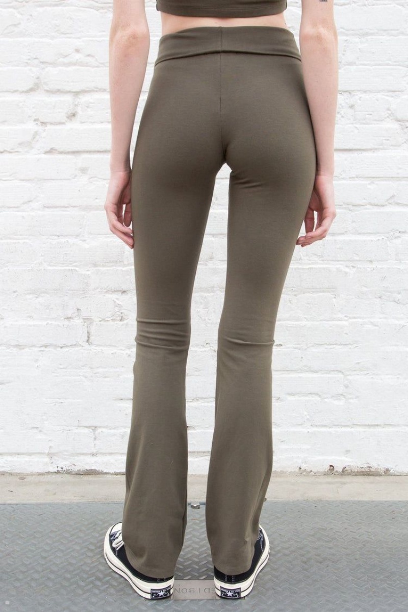 Pantalon Brandy Melville Priscilla Vert Olive | OWO-45612455